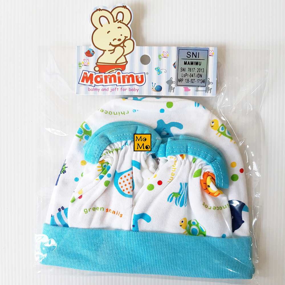 Mamimu Topi Bayi Baru Lahir Set Topi Sarung Tangan Dan Sarung Kaki Bayi Newborn Perlengkapan Bayi Lazada Indonesia