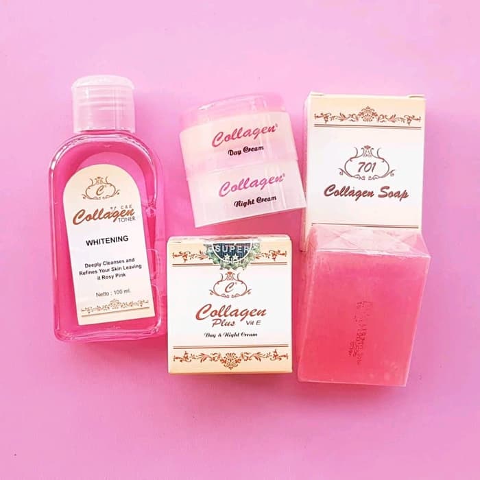 6 Paket Cream Collagen 6 Paket Krim Collagen Original Plus Toner Whitening Free 6pcs Hanasui Gold Mask Lazada Indonesia