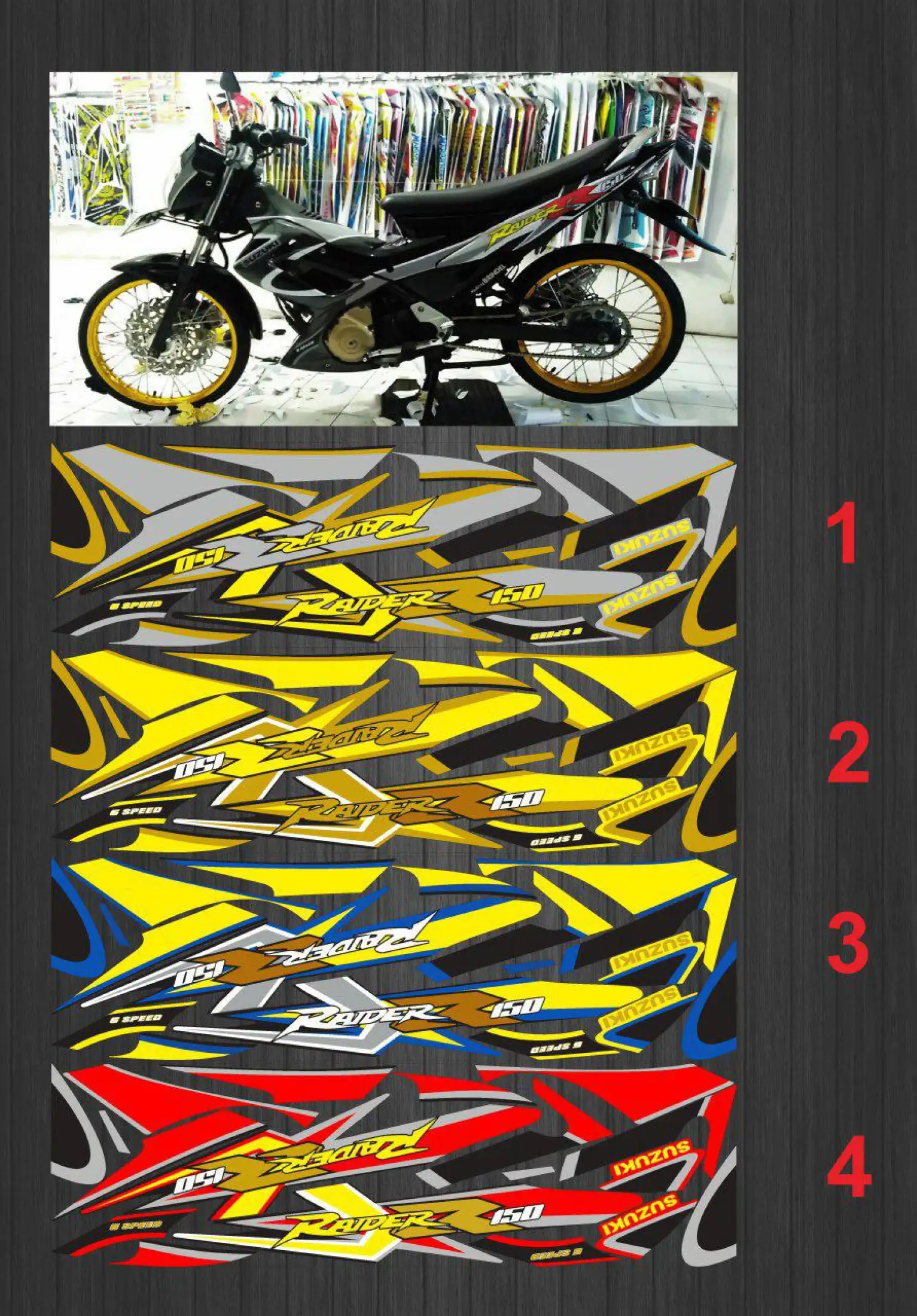 Striping Variasi Satria Fu Old Barong Grafis Raider R Lazada Indonesia