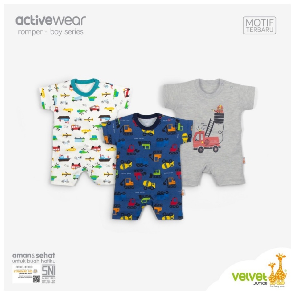 romper velvet junior