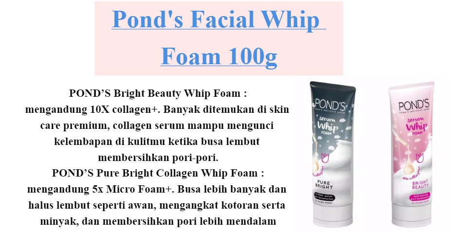 ponds whip foam