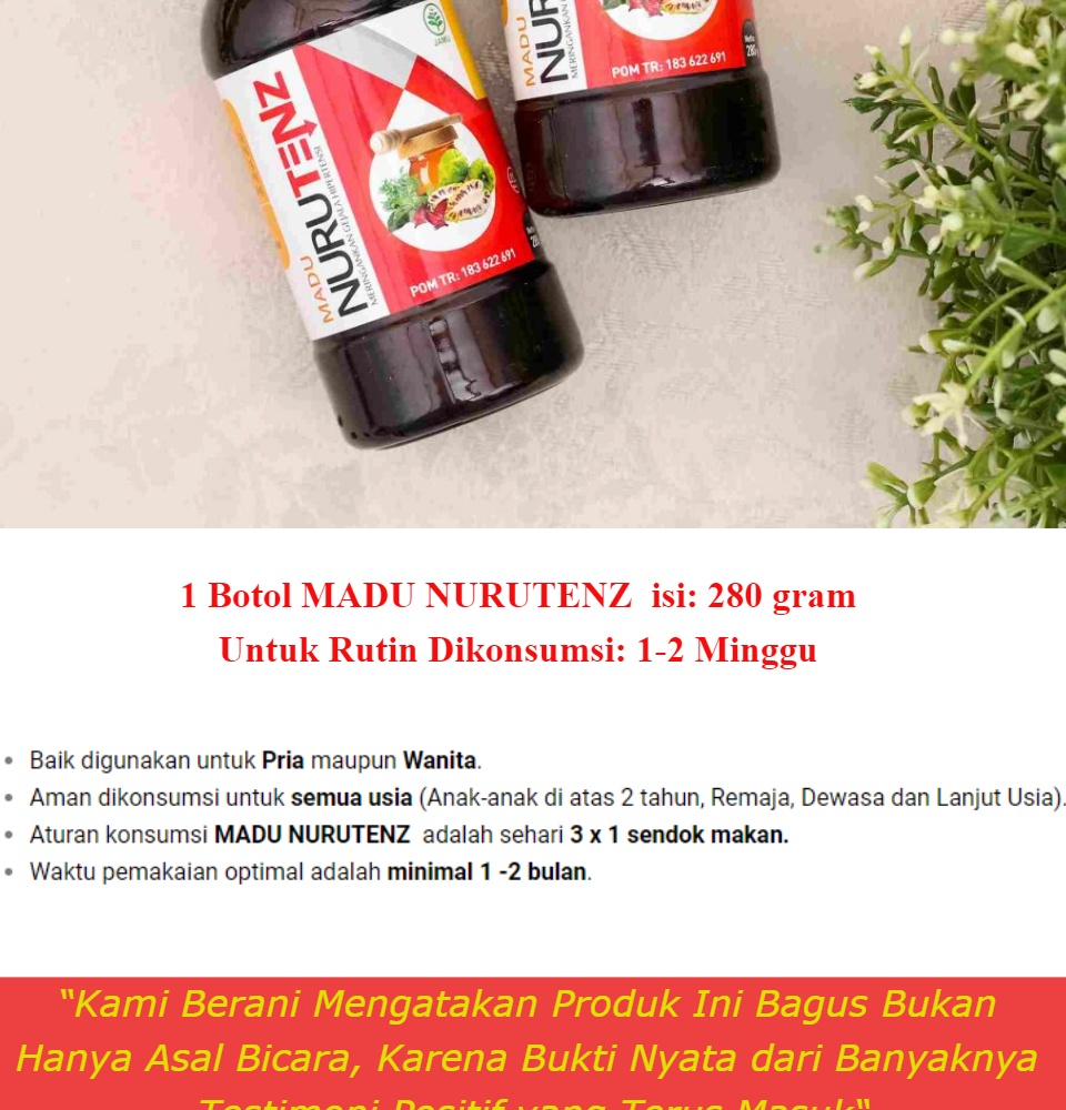 Agen Madu Nurutenz : Jual Madu Nurutenz Herbal Alami Tanpa Efek Samping Buat Hipertensi Darah ...