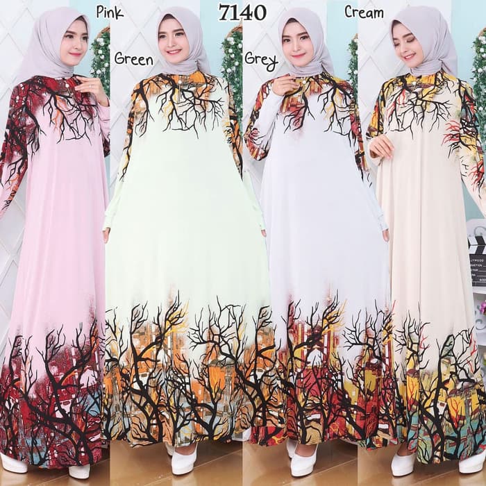 880 Model Baju Gamis Korea Jersey HD Terbaik