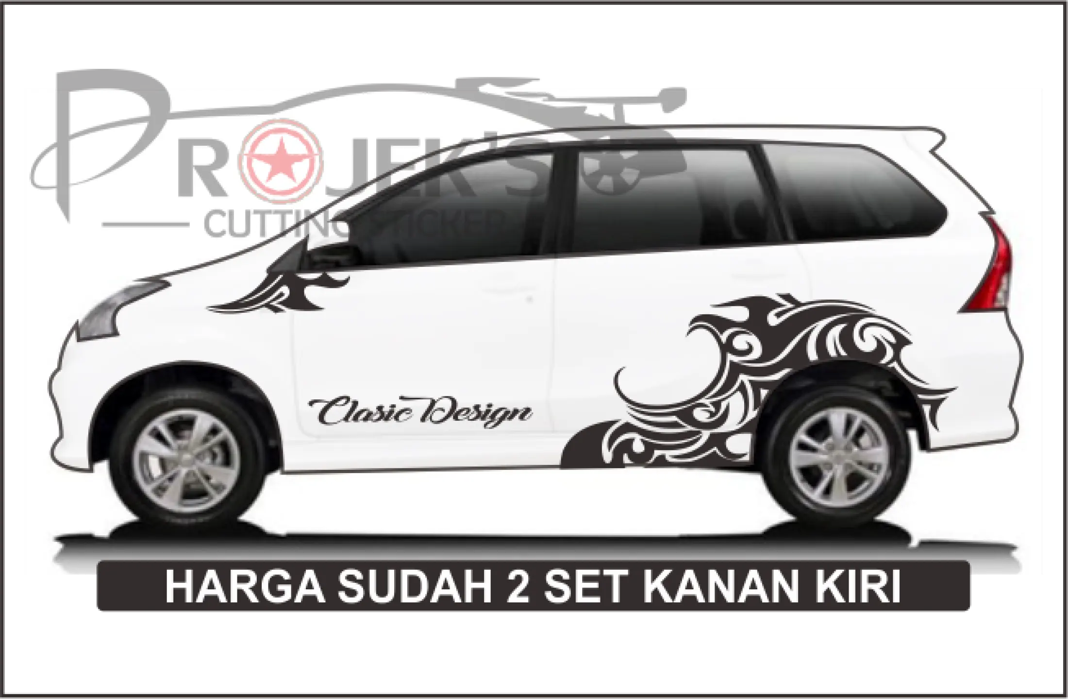 TERMURAH Cutting Sticker Mobil Stiker Motif Batik Clasic Design Lazada Indonesia