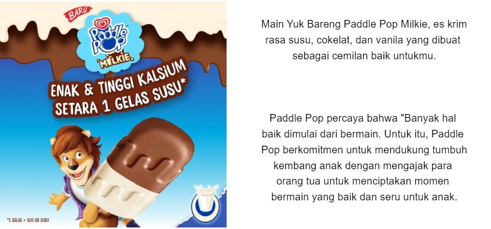 Paddle Pop Milkie