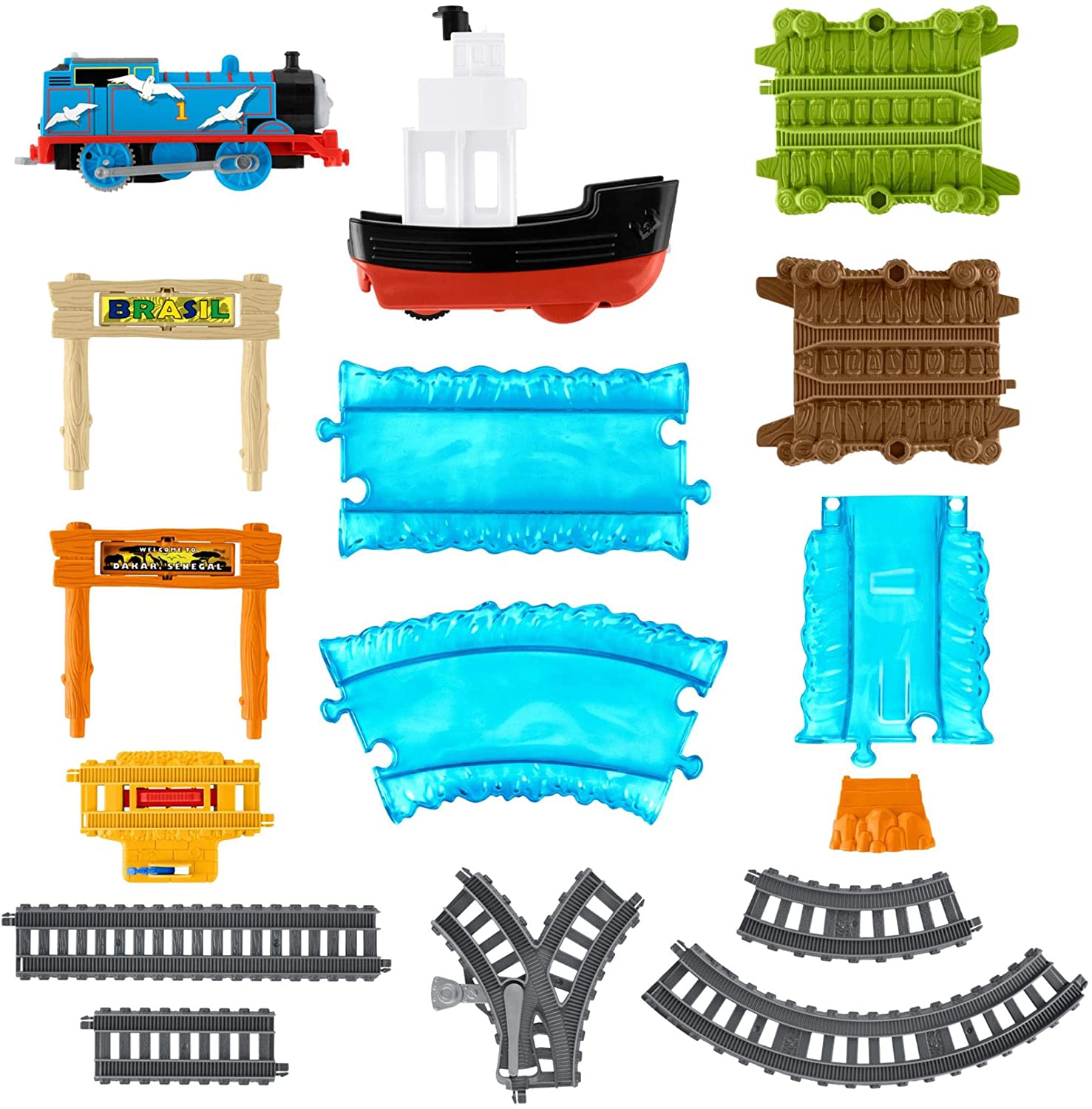 trackmaster boat & sea set