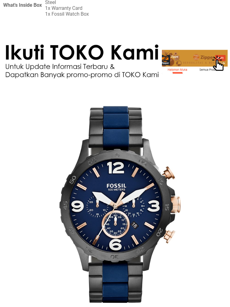 Bergaransi Chronograph Quartz Movement 