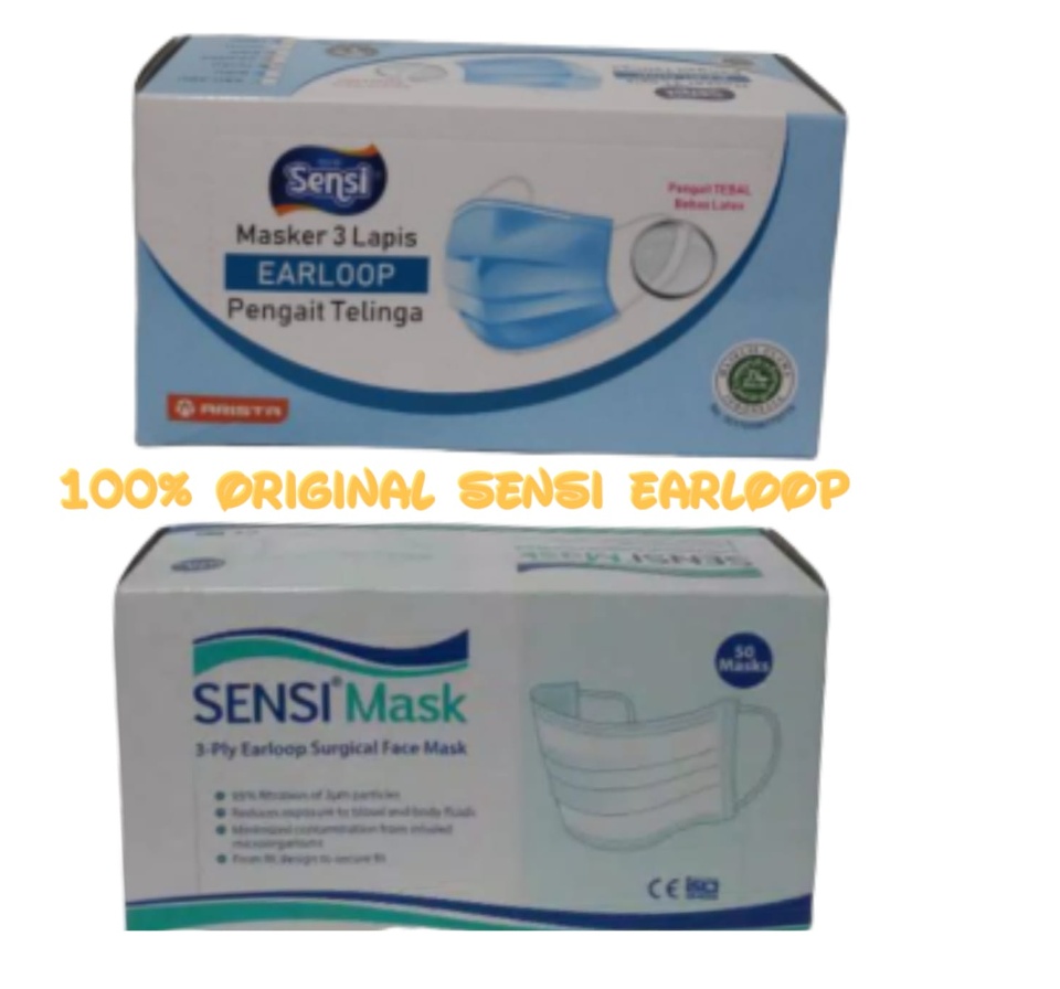 Harga Masker Sensi Earloop 3 Ply Paling Laris SeIndonesia » Sing Payu