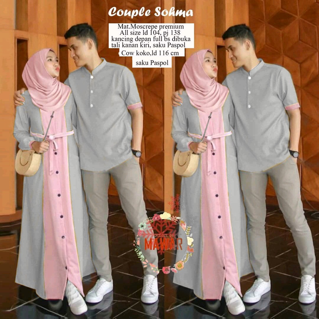 Baju Couple Pasangan Muslim Terbaru 2021 Gamis Couple Terbaru Gamis Murah Bagus Gamis Remaja Kekinian Gamis Couple Gamis Terbaru Modern Remaja Lazada Indonesia