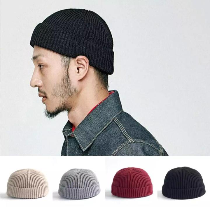 short beanie hat
