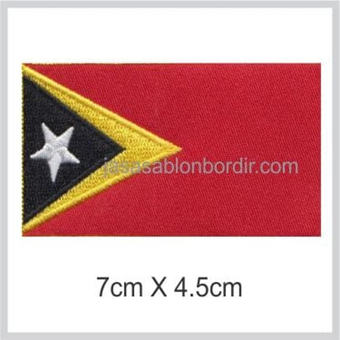 Emblem Bordir Bendera Timor Leste Lazada Indonesia