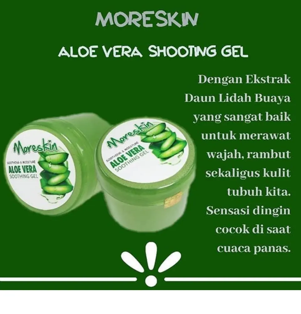 Moreskin Aloe Vera Gel Melembabkan Kulit Dan Menghilangkan Flek Hitam Lazada Indonesia