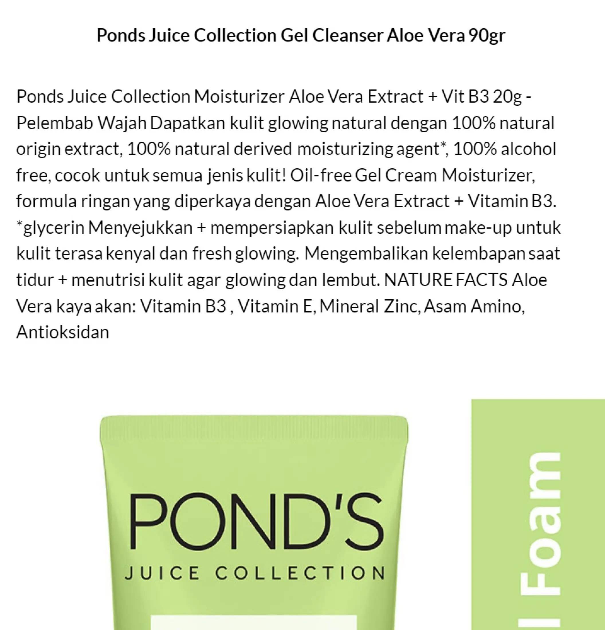 manfaat ponds juice collection moisturizer