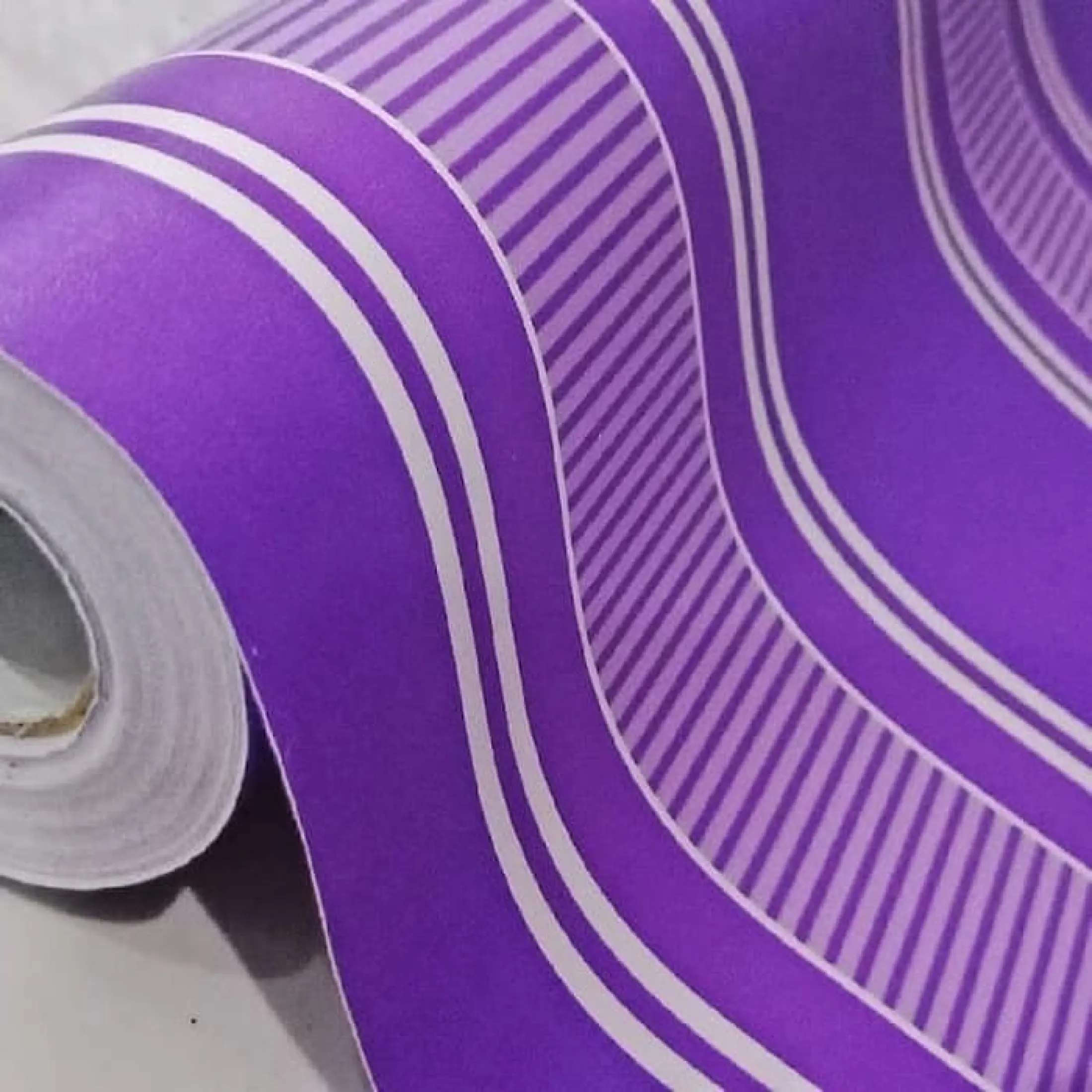 Wallpaper Stiker Dinding Motif Dan Karakter Premium Quality Size 45cm X 10m Salur Ungu Strip Ungu Baby127 Lazada Indonesia