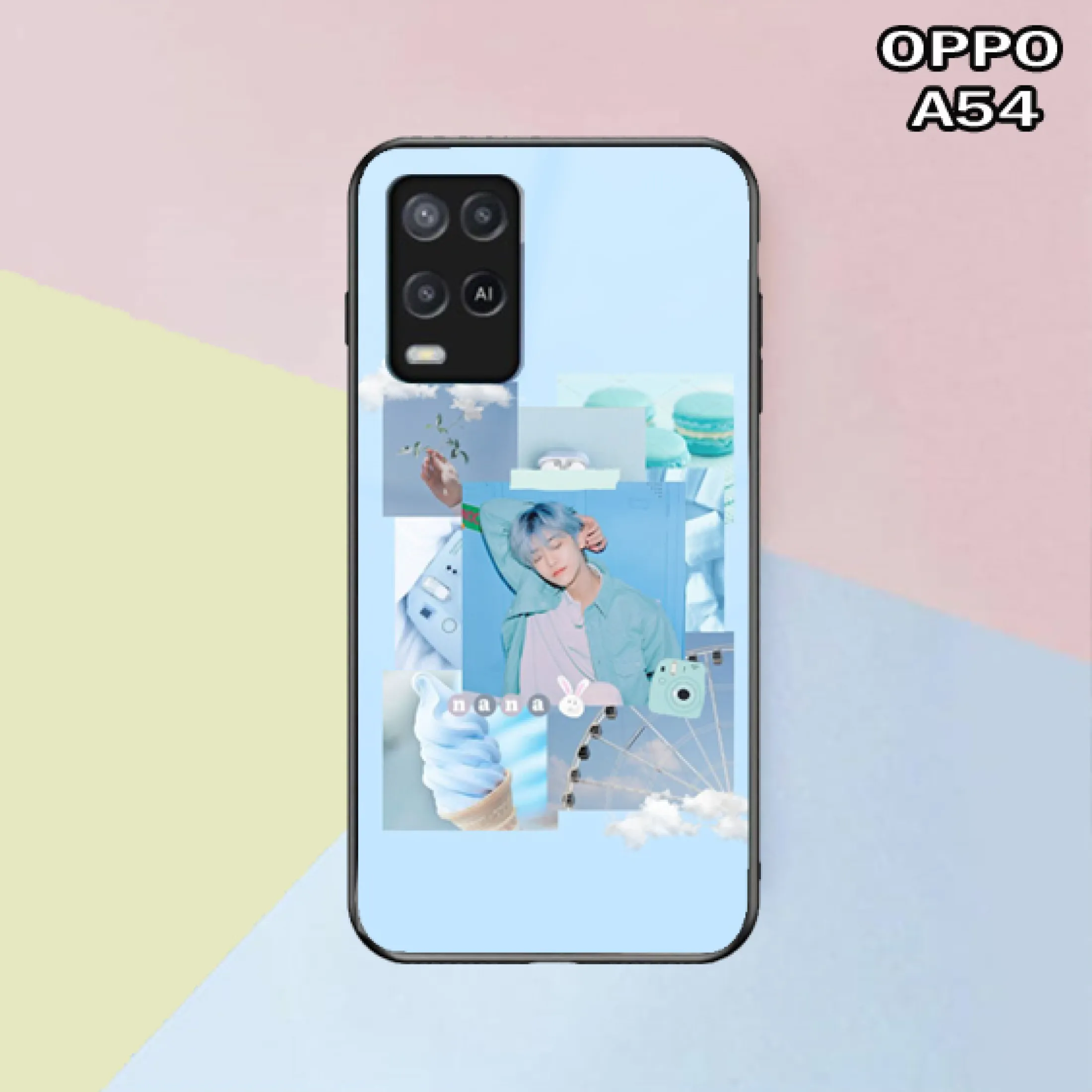 Softcase Kaca Glass Oppo A54 Jr659 Case Oppo A54 Casing Hp Oppo A54 Kesing Hp Oppo A54 Case Hp Oppo A54 Softcase Oppo A54 Silikon