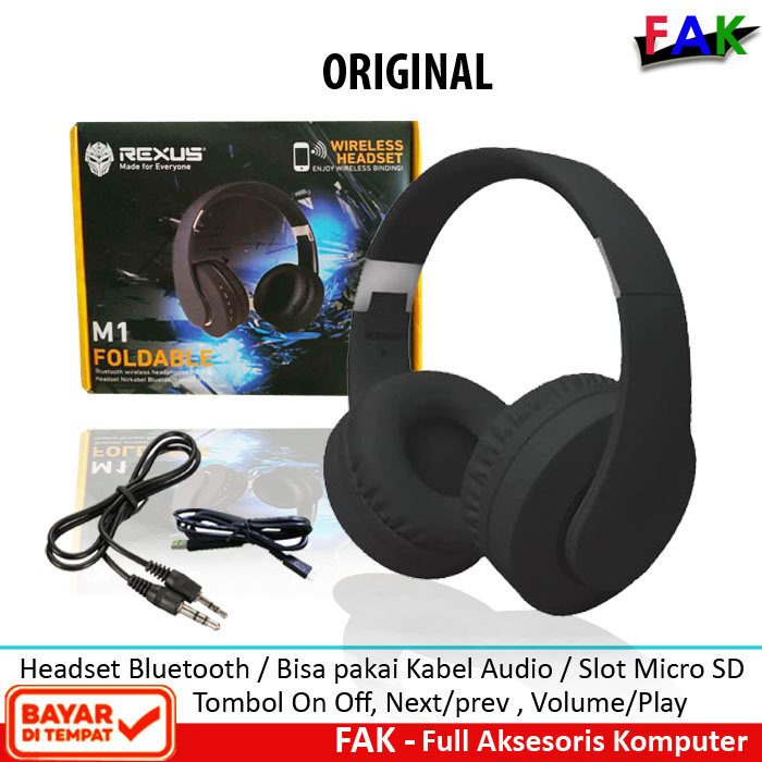 Rexus M1 Bluetooth Wireless Headset 