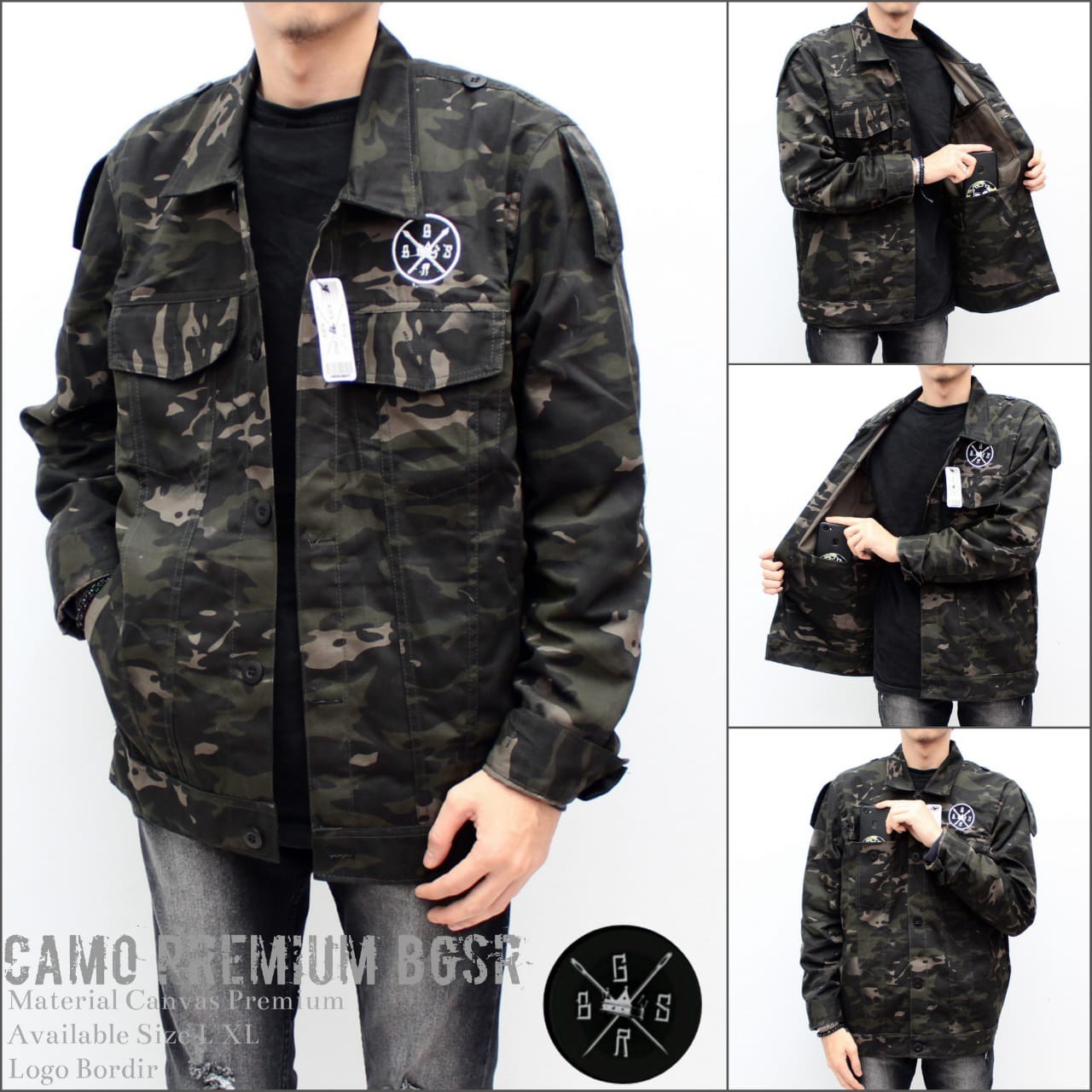 44 Model Jaket Parka Loreng HD