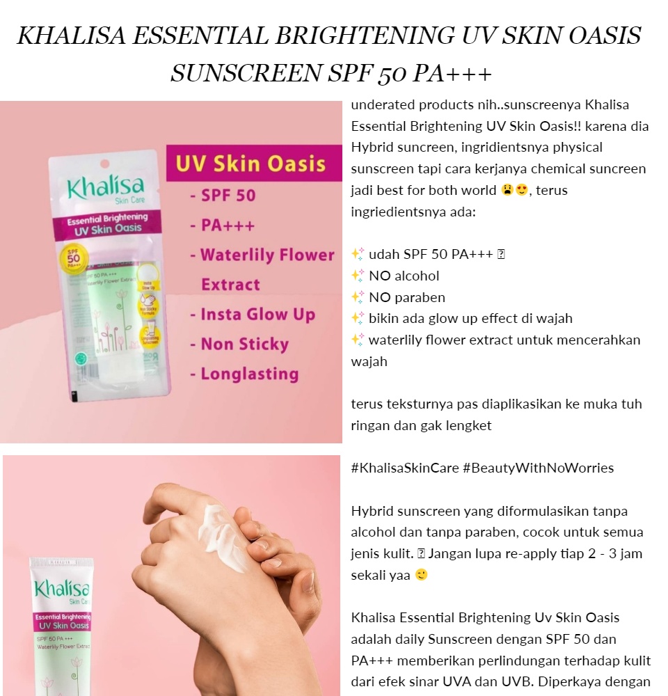 khalisa sunscreen