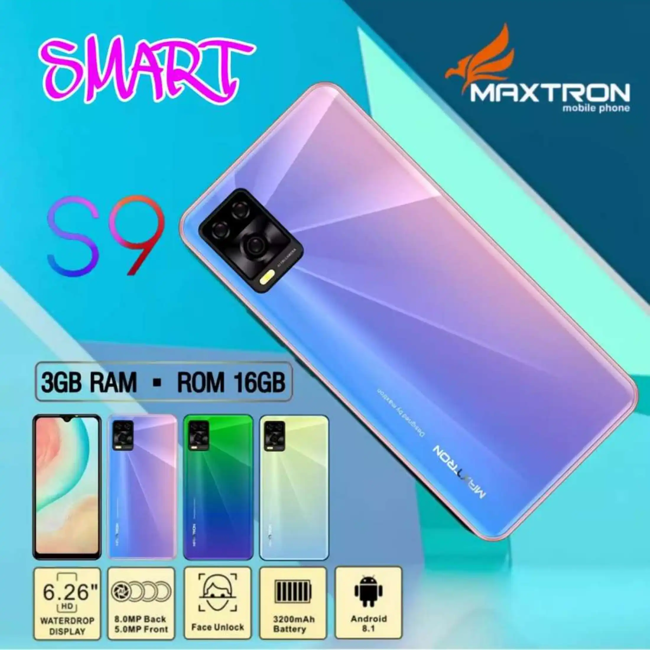 Hp Maxtron S9 Smart 4g Hp Android 6 26 Ram 3gb Rom 16gb Smartphone Hp Android Murah Lazada Indonesia