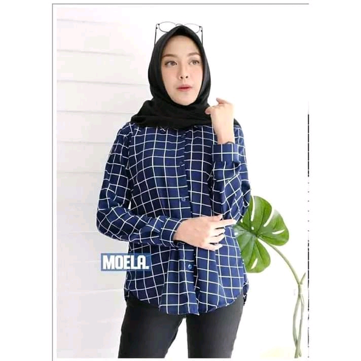  Baju Kemeja Kotak2 Wanita Terbaru  Juwitala