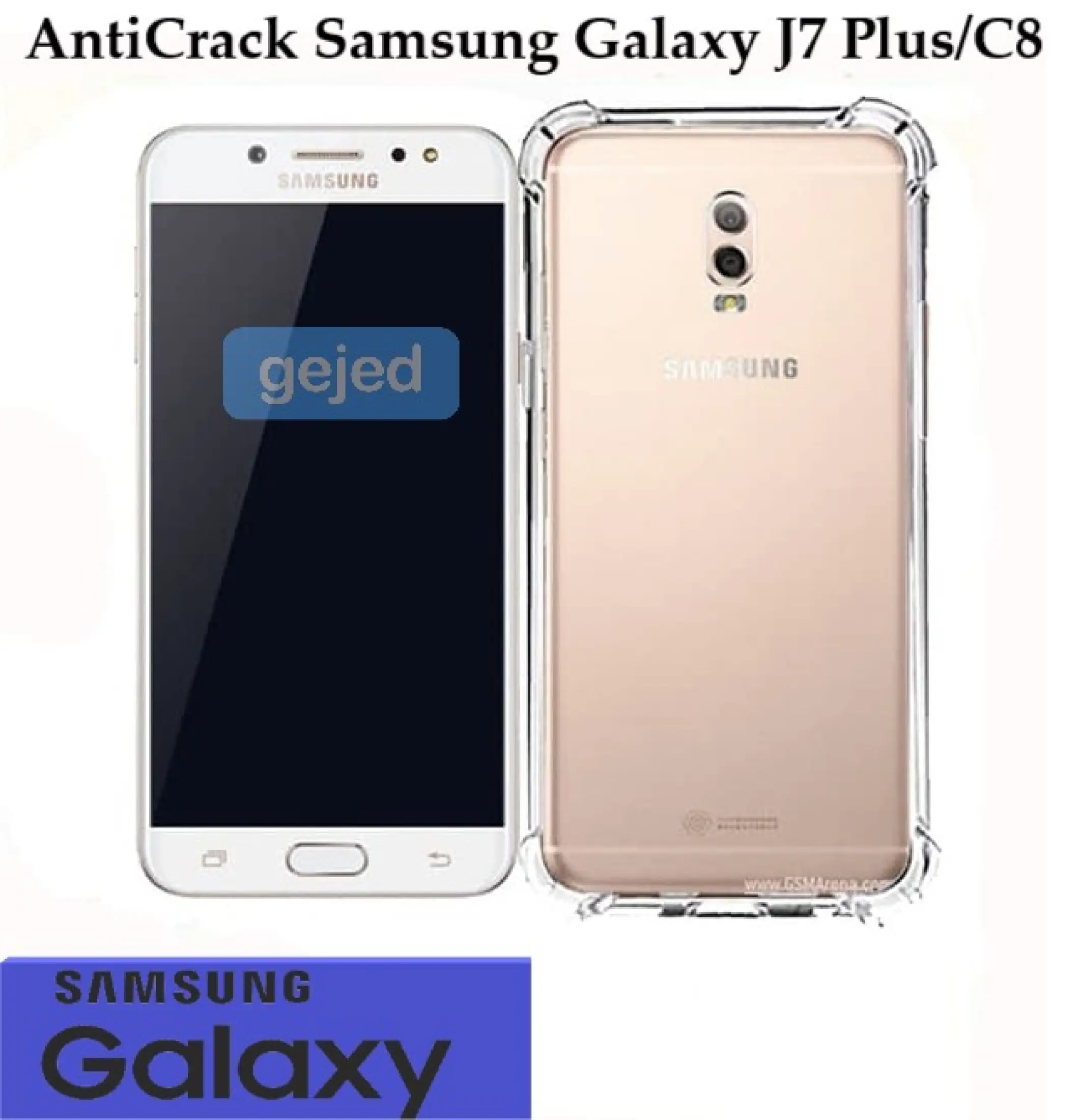 Case Anti Crack Samsung Galaxy J7 Plus J7 C8 Jelly Case Samsung J7 Plus J7 C8 Ultra Thin Anti Shock Jelly Silikon Shockproof Softcase Casing Hp Bening Lazada Indonesia
