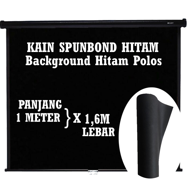 1 Meter Murah Per Meter Kain Background Hitam Polos Kain Spunbond Furing Hitam Kain Tissue Bunga Grenscreen Gaming Green Screen Youtuber Murah Studio Kain Hijau Background Gren Scren Layar Green Screen
