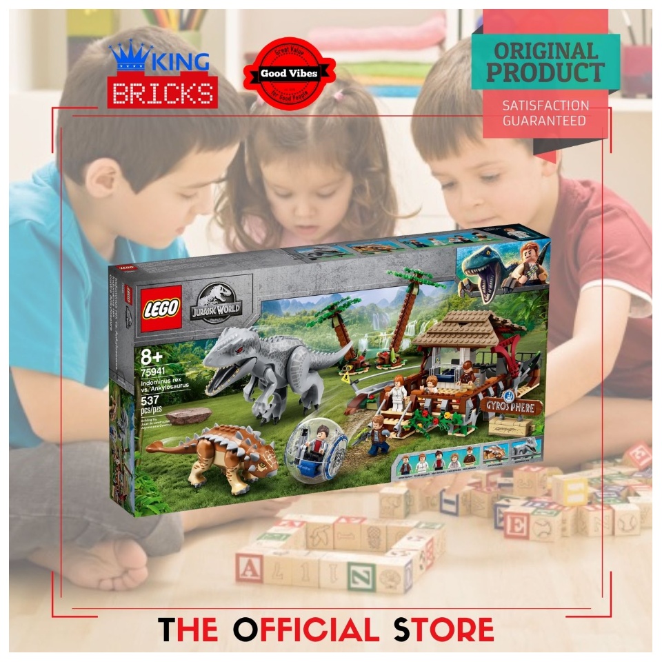 LEGO Original JURASSIC WORLD 75941 Indominus rex vs Ankylosaurus