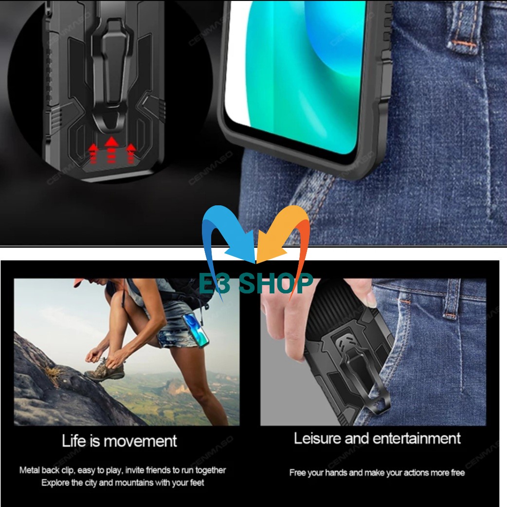 Case Hp Xiaomi Redmi Note 9 Casing Standing Back Klip Hard Case Robot New Cover Lazada Indonesia