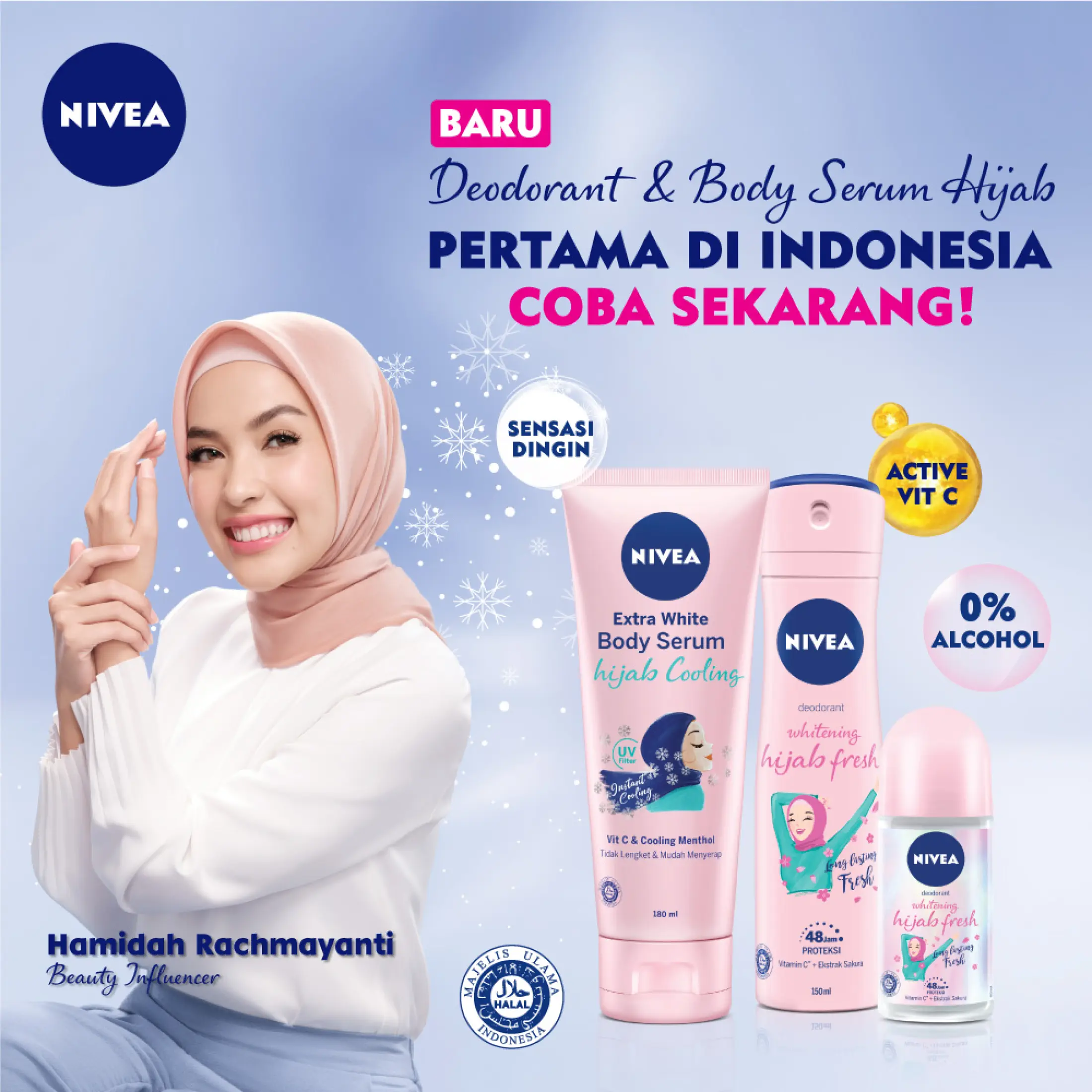Nivea Deodorant Roll On Whitening Hijab Fresh 25ml Lazada Indonesia