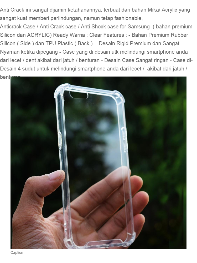 Case FUZE ACRYLIC / MIKA Oppo A71 CASE EXECUTIVE ANTI CRACK / ANTI SHOCK _BENING_Trasnsparan_AKIO_Shop