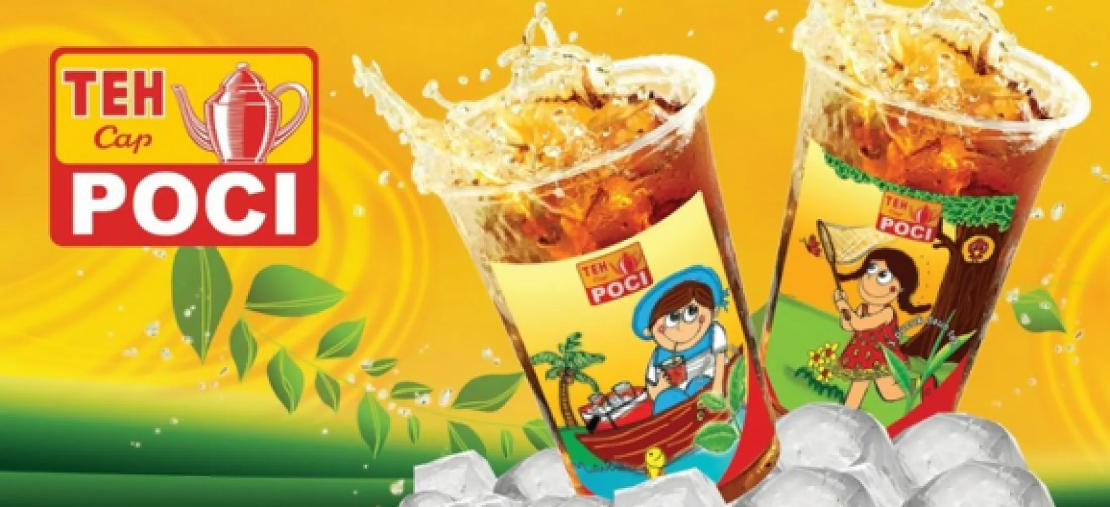 spanduk es teh poci / banner jualan es teh poci / spanduk jualan es teh poci / es teh / teh cap poci / poster pajangan es teh cap poci | Lazada Indonesia