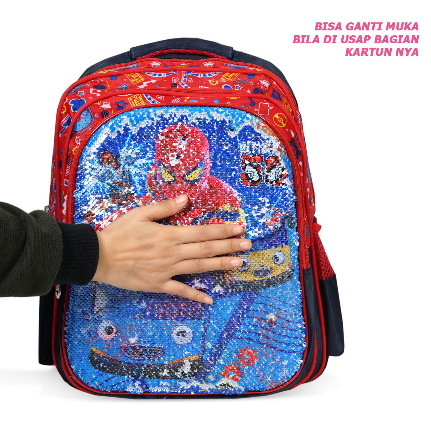 Tas Usap SPIDERMAN AVANGERS ANAK LAKI LAKIBisa 2 Gambar Ransel Anak Sekolah Play Group Import Karakter