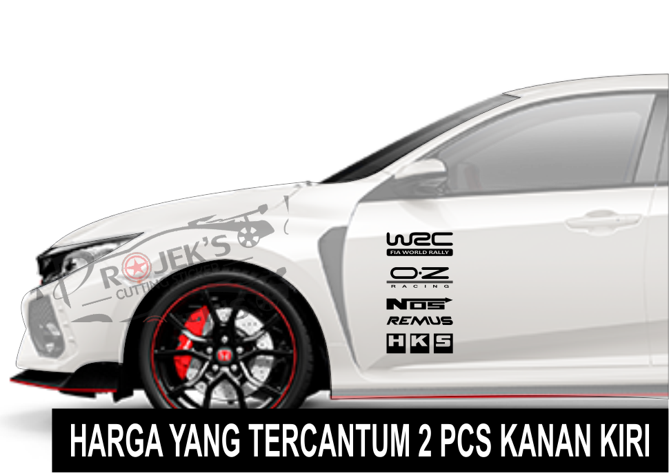 Termurah Cutting Sticker Mobil Stiker Tulisan Pintu Racing Sport
