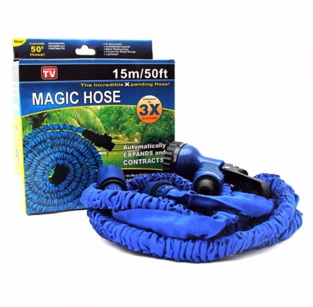 Magic Hose Selang Air Flexible Dengan Kepala Semprotan 15m - Daftar