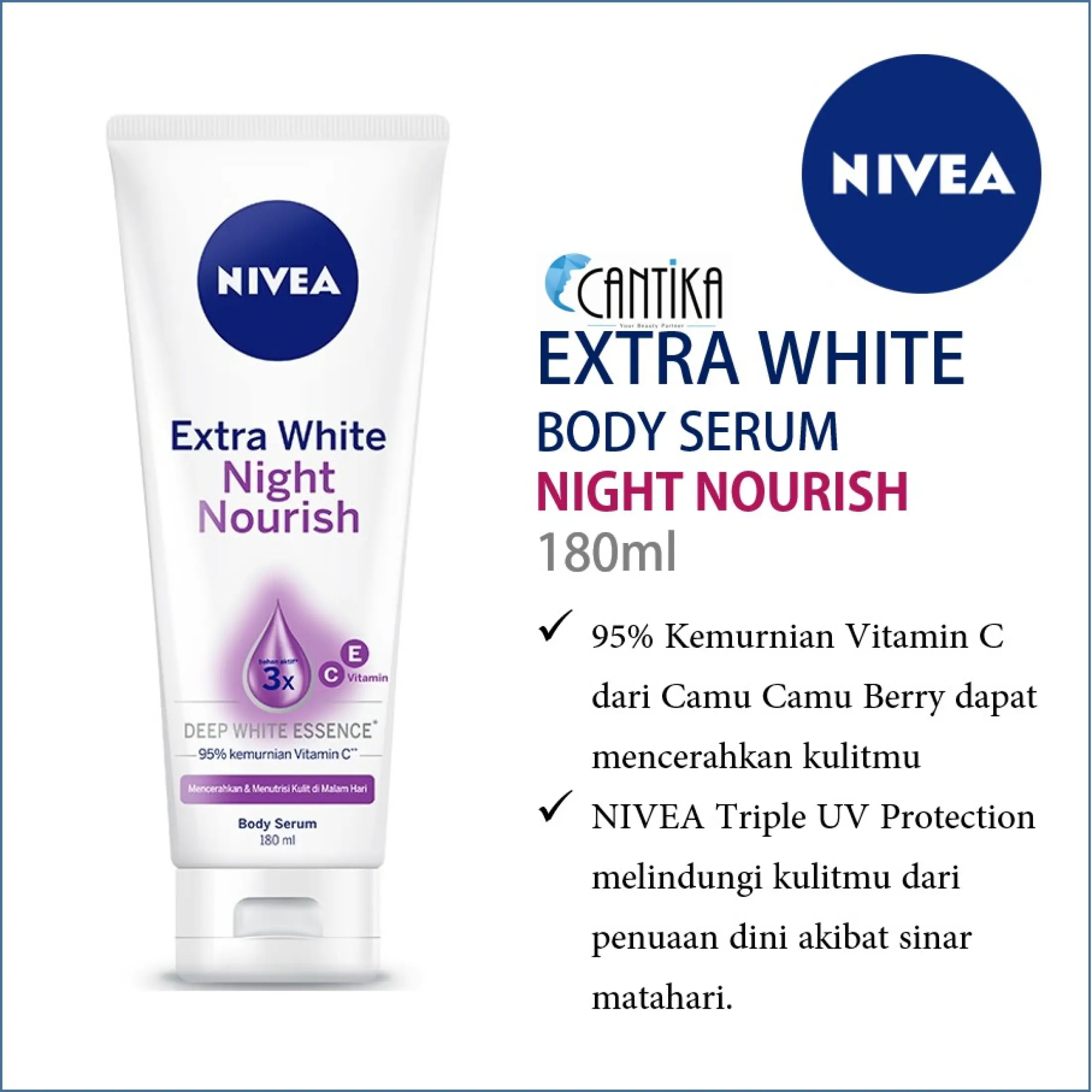 harga nivea extra white night nourish 100ml