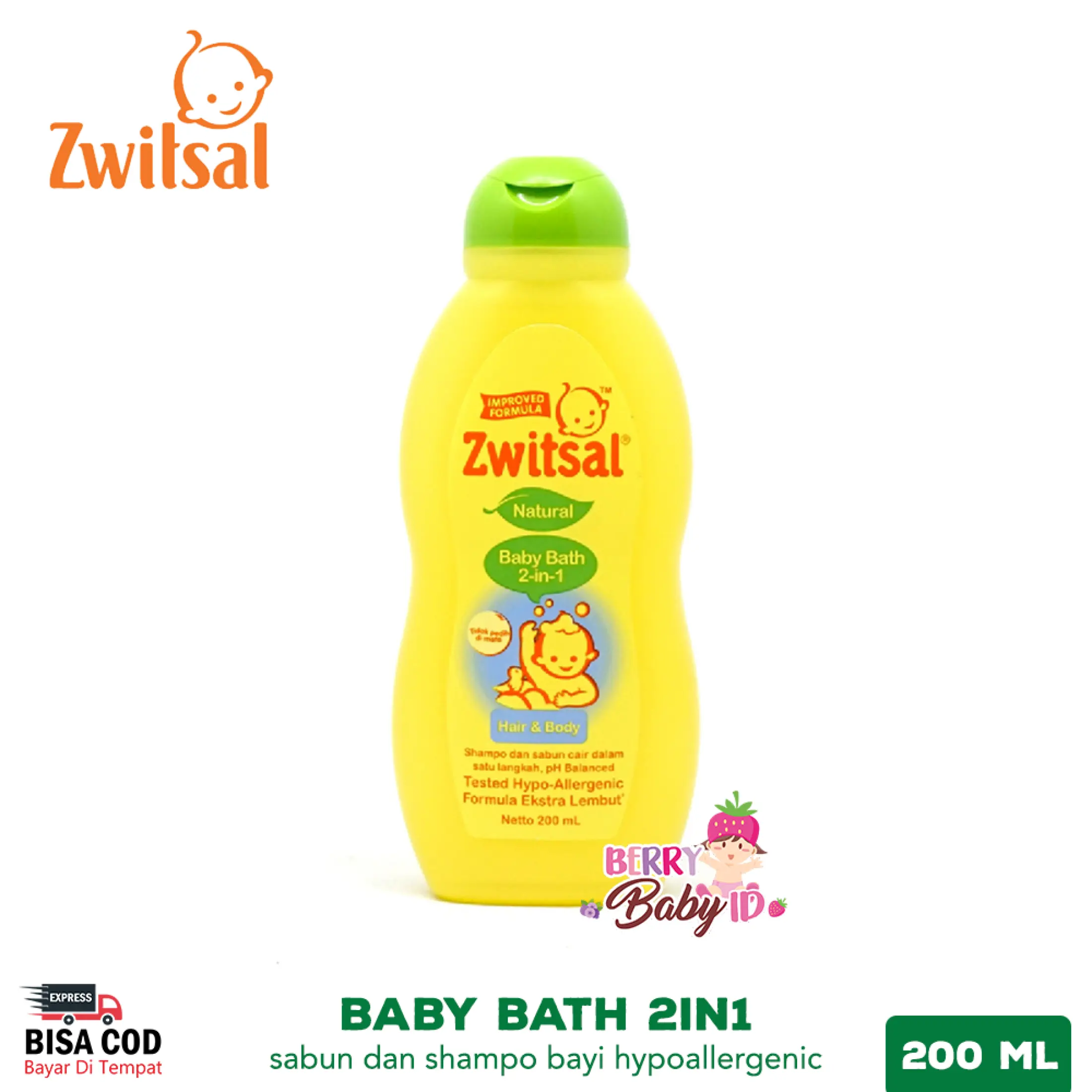Zwitsal Natural Baby Bath 2in1 Hair Body Sabun Shampo Bayi 200 Ml Berry Baby Lazada Indonesia