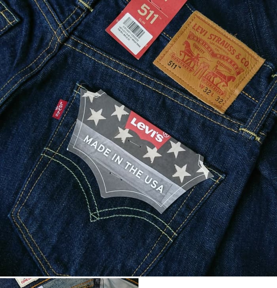 levi's 511 made in usa