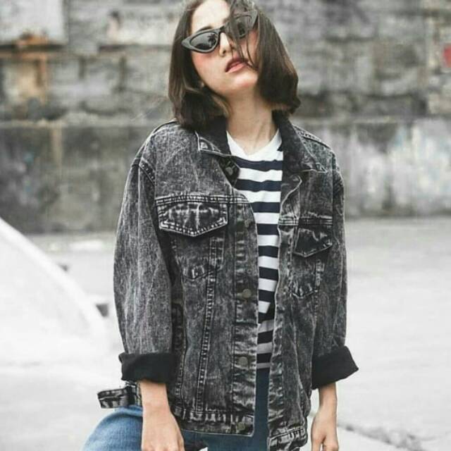 jaket jeans oversize