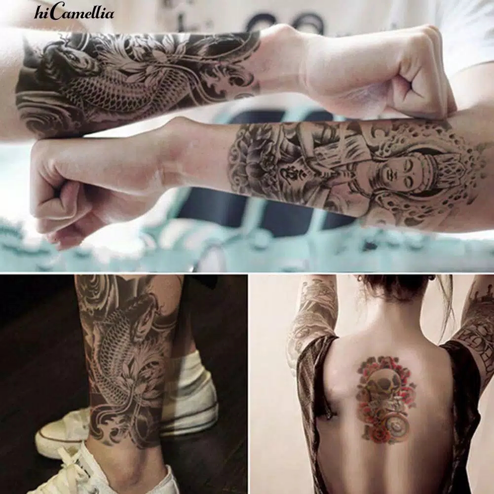 Random Acak Tatto Sticker Chinese Waterproof Temporary Body Tato Temporer Tahan Air Tato Sementara Tatto Sementara Pria Wanita Lazada Indonesia