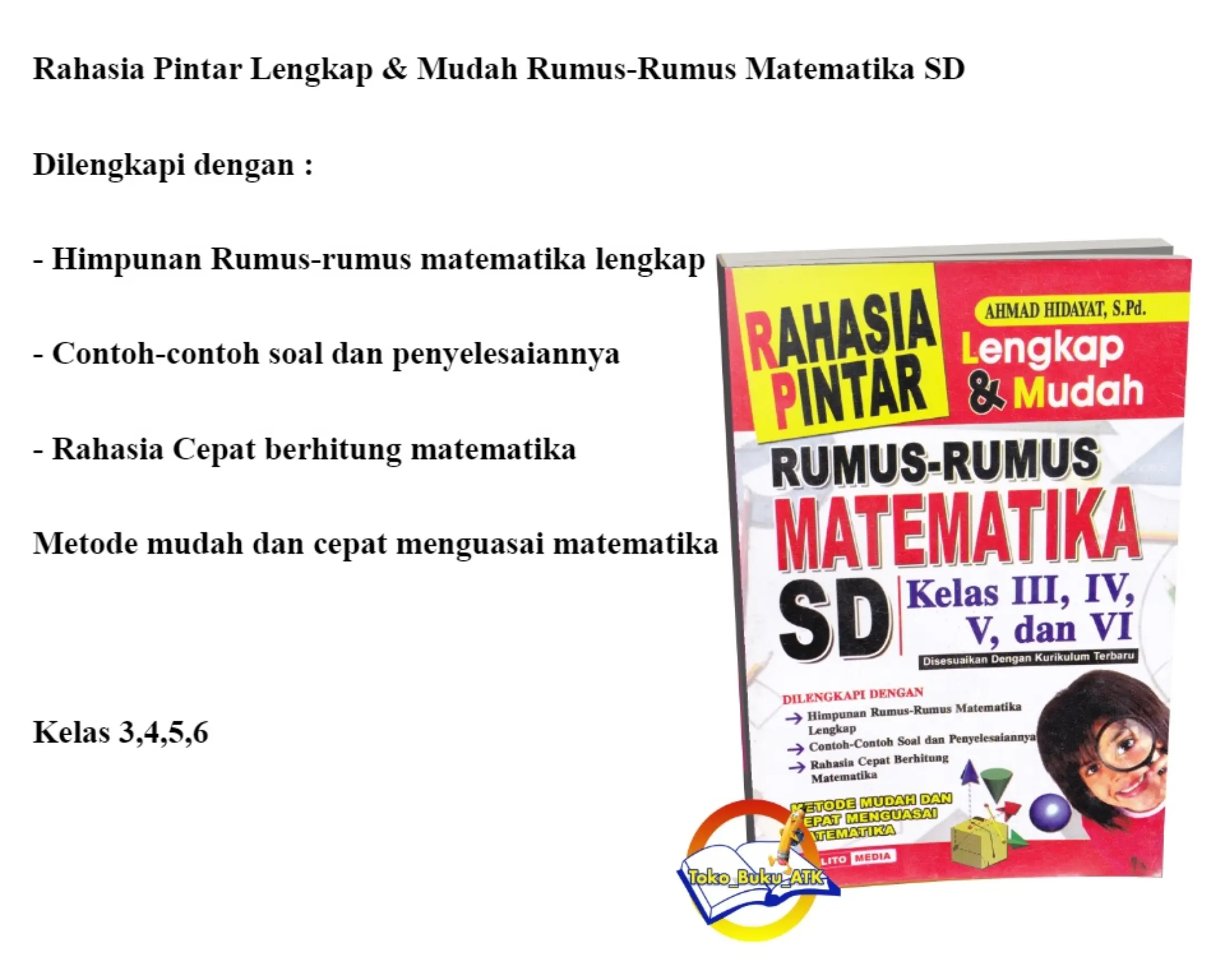 Rahasia Pintar Lengkap Amp Mudah Rumus Rumus Matematika Sd Lazada Indonesia