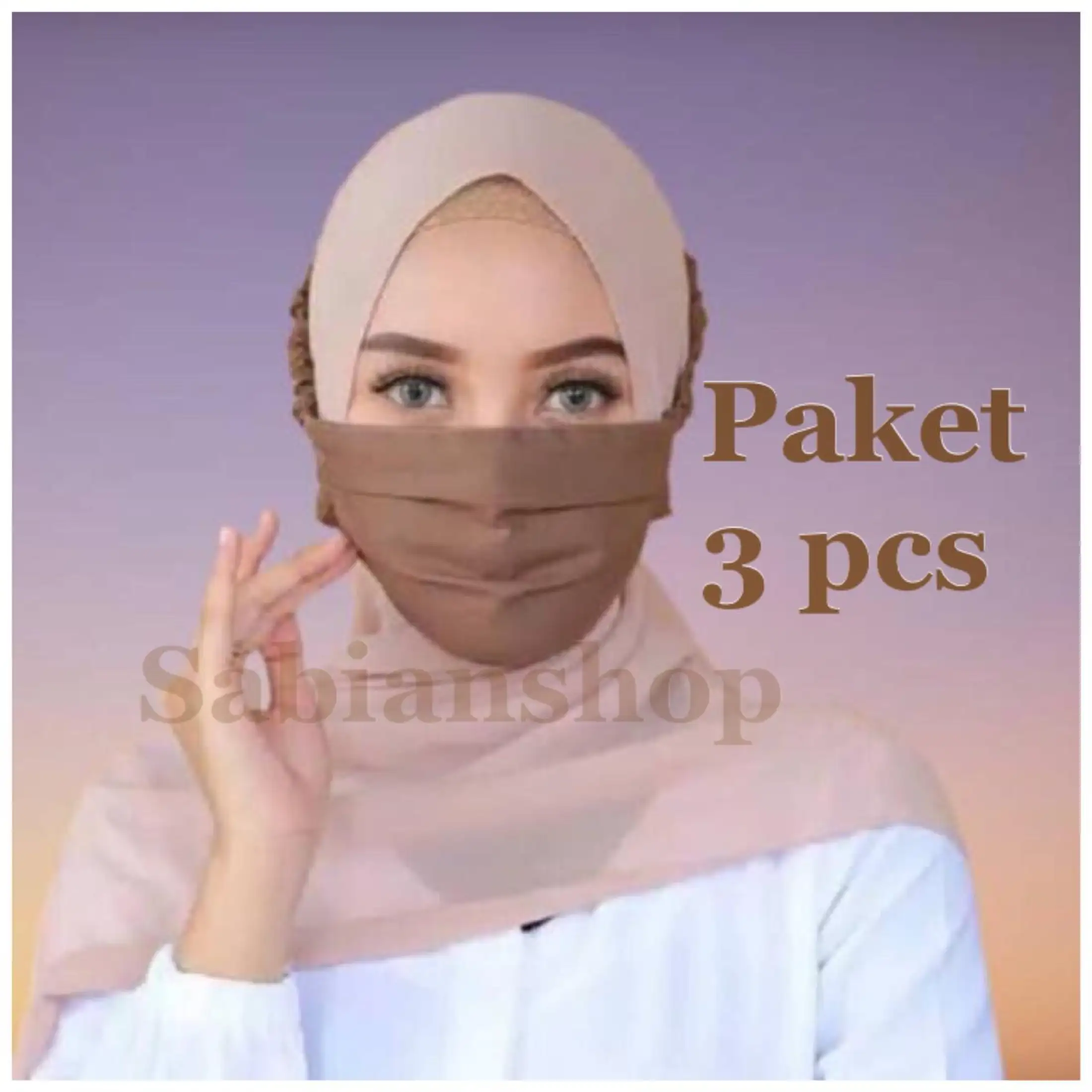 Masker Kain Tali Karet Serut Pull Masker Hijab Tali Kriwil Terbaru Oxford Grade A Lazada Indonesia