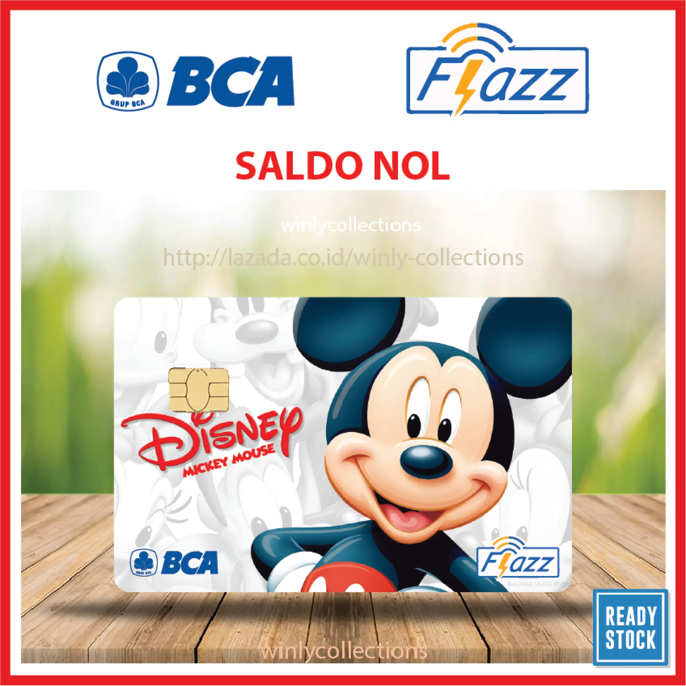 Kartu Flazz a Gen 2 Terbaru Kartun Anime Mickey Mouse Pose Lucu 7 Kartun Anime Kartu Etoll E Toll Flazz a Winlycollections 1 Sisi Saldo Nol Lazada Indonesia